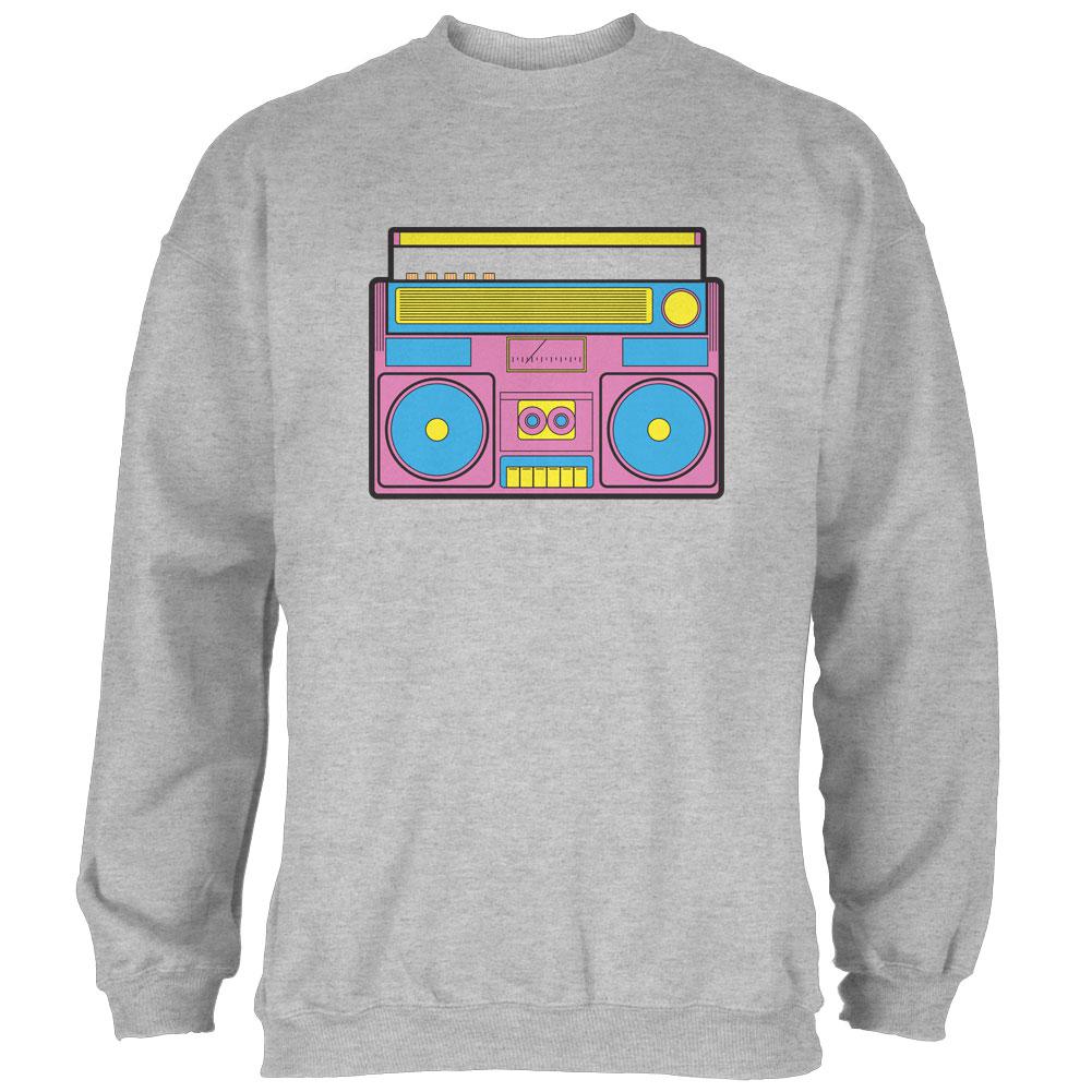 Pink Retro Boombox Stereo Mens Sweatshirt