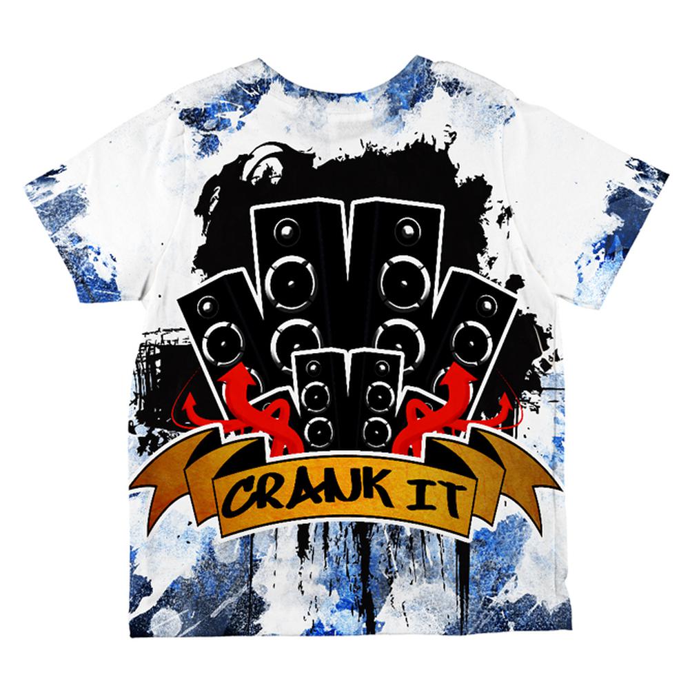 DJ Crank it to Eleven 11 Super Bass Speakers All Over Toddler T Shirt
