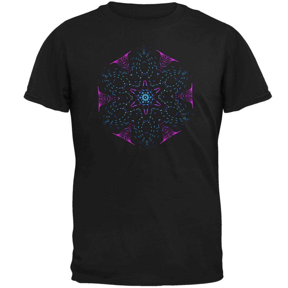 EDM Gloving Abstract Mandala Mens T Shirt