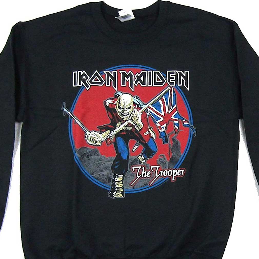 Iron Maiden - Trooper Red Sky Mens Sweatshirt
