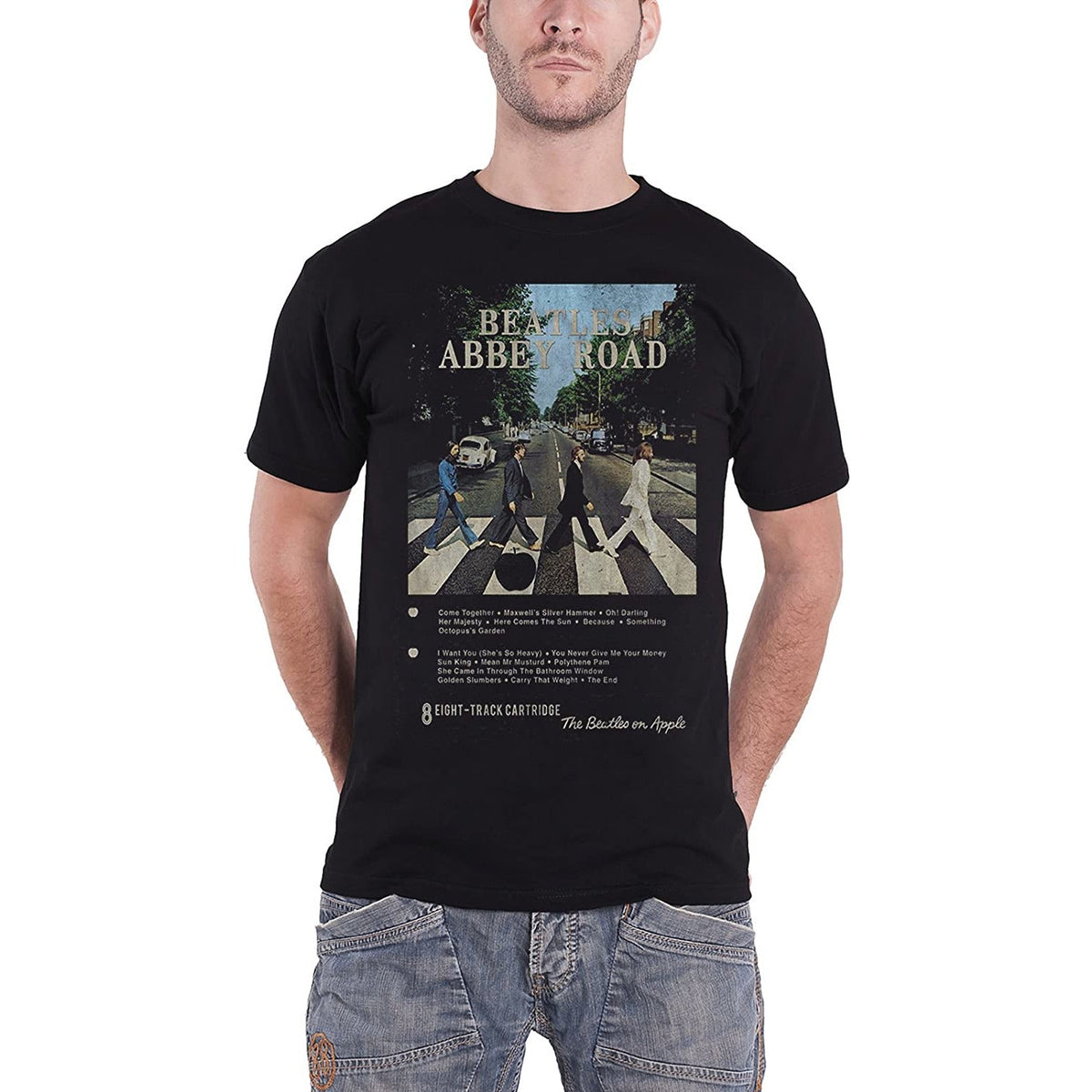 The Beatles - Abbey Road Eight Track Mens T Shirt