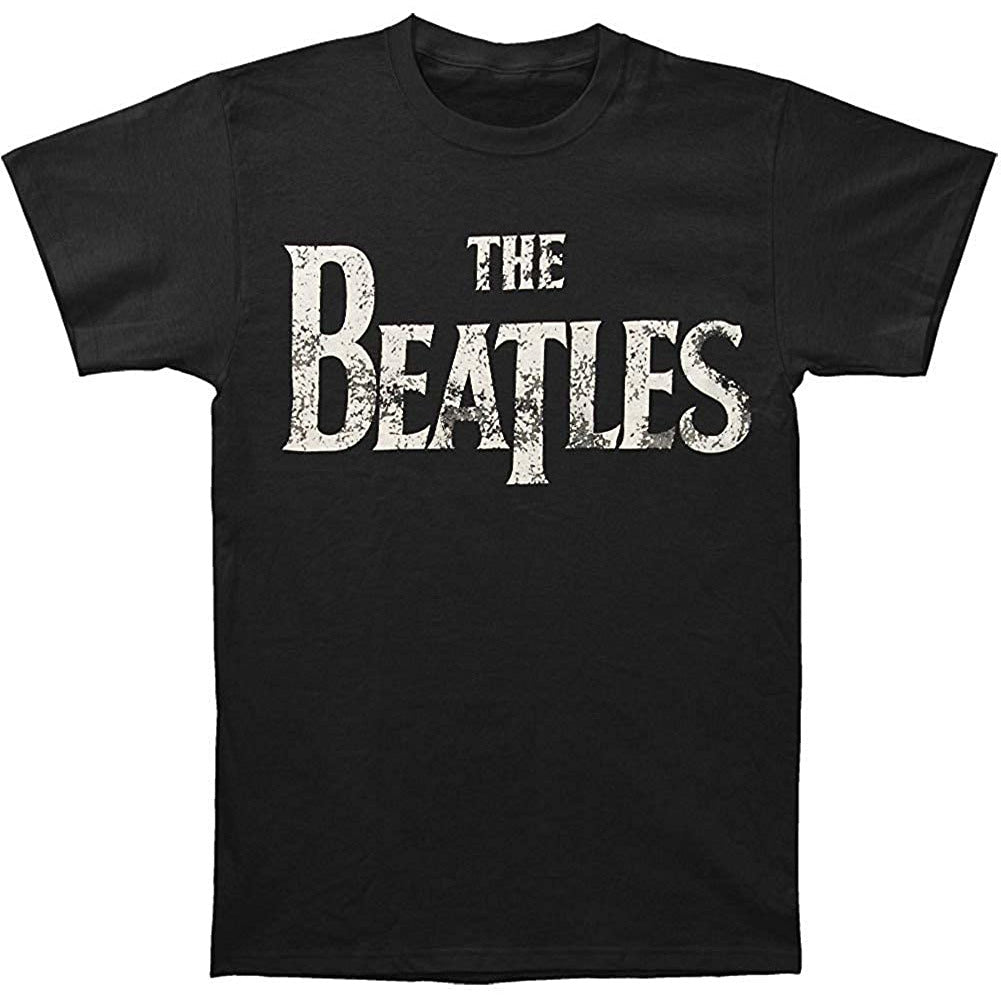 The Beatles - Distressed Logo Mens T Shirt