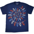 Grateful Dead - USA Spiral Skeletons Mens T Shirt