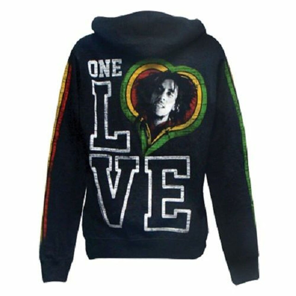 Bob Marley One Love Smile Womens Zip Hoodie