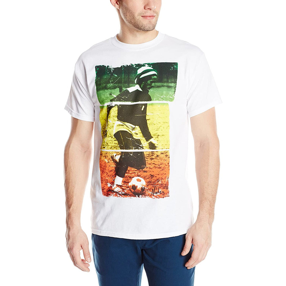 Bob Marley - Rasta Soccer Mens T Shirt