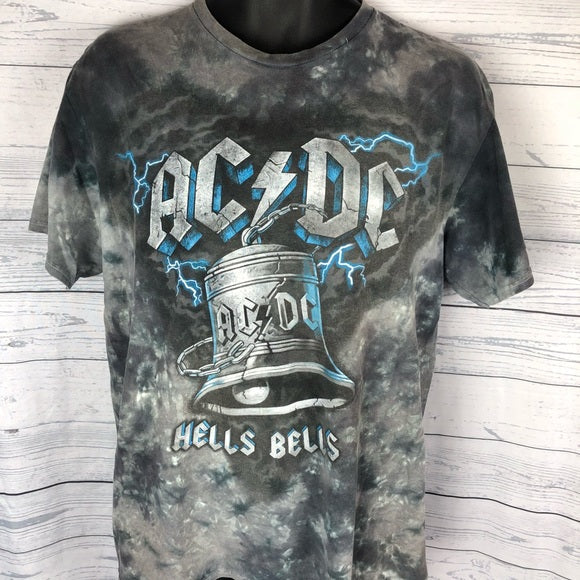AC/DC - Hells Bells Tie Dye Mens T Shirt