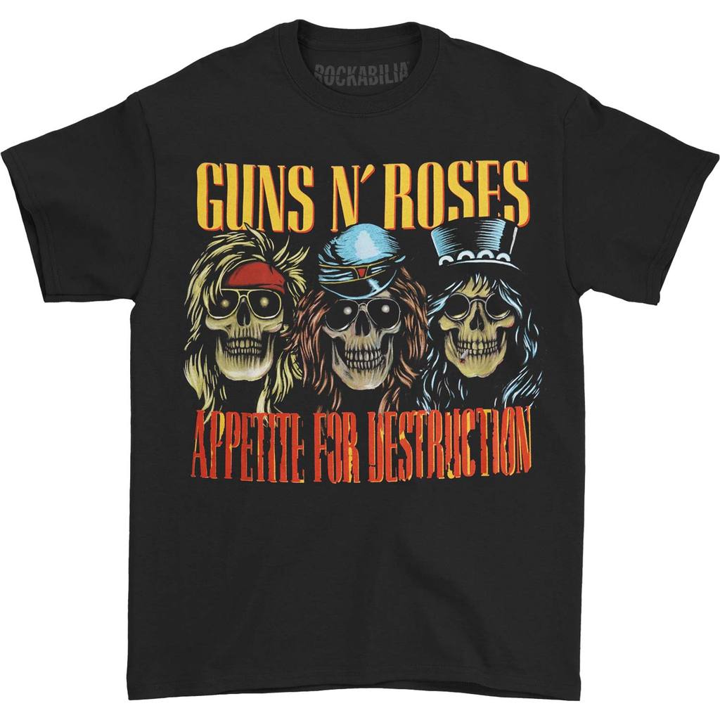 Guns N Roses - AFD Skulls Mens T Shirt