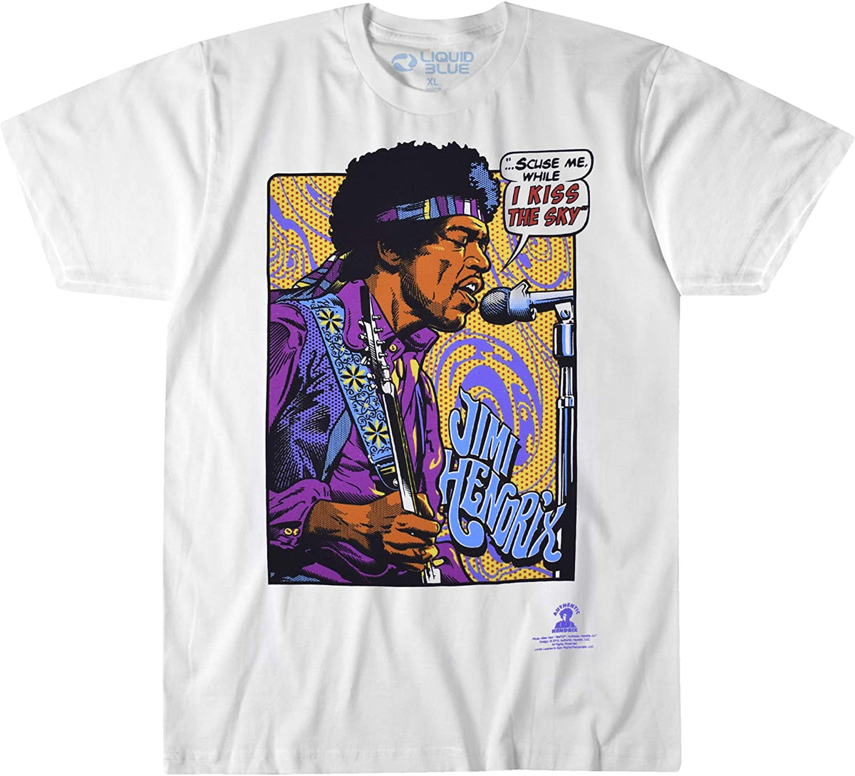 Jimi Hendrix - Pop Art Mens T Shirt