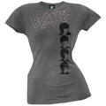 The Beatles - Glitter Pink Logo Juniors T-Shirt