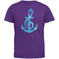 Anchor Clef Purple Adult T-Shirt