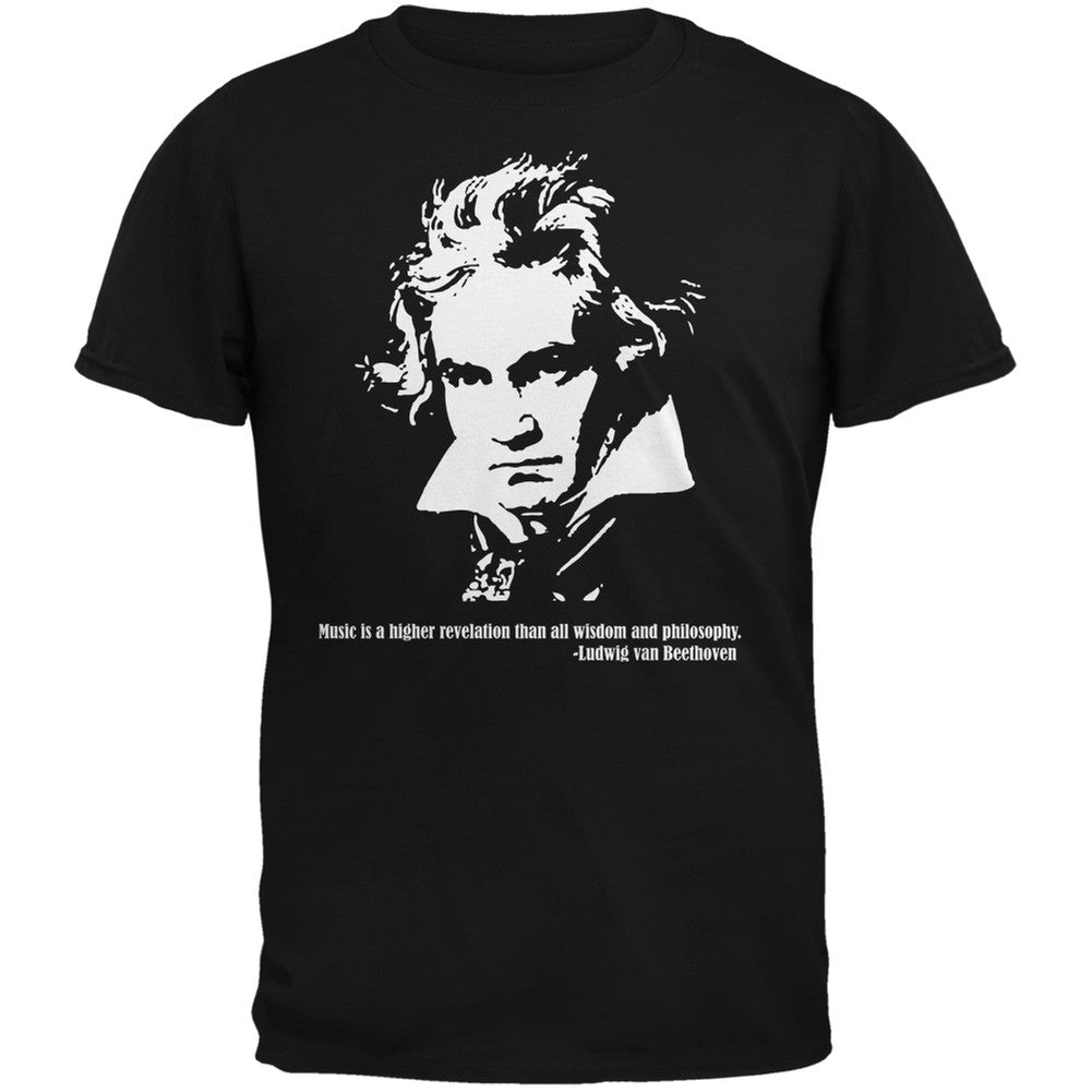 Beethoven Quote - Black Adult T-Shirt