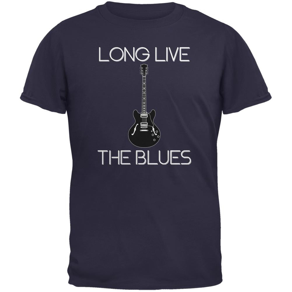 Long Live The Blues Navy Adult T-Shirt