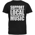 Support Local Music Black Adult T-Shirt