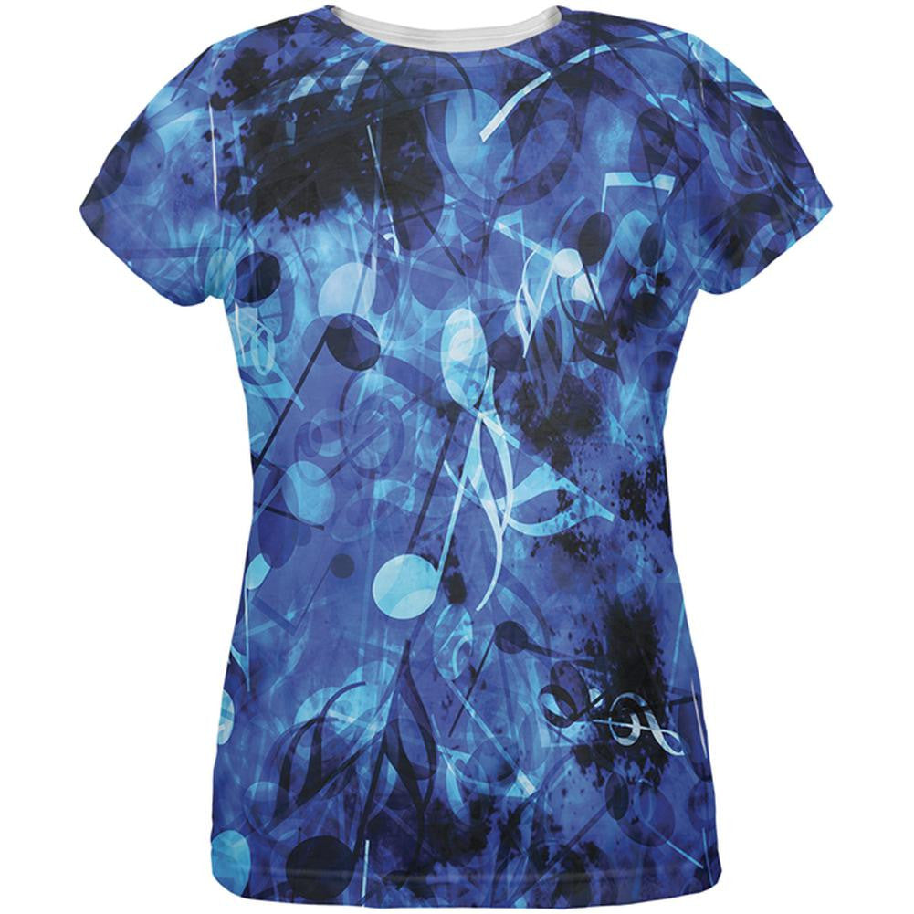 Blues Music Medley All Over Womens T-Shirt