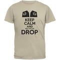 EDM Keep Calm And Wait For The Drop Sand Adult T-Shirt