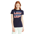 Led Zeppelin American Flag Logo Juniors T Shirt