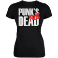 Punk's NOT Dead V3 Black Juniors Soft T-Shirt