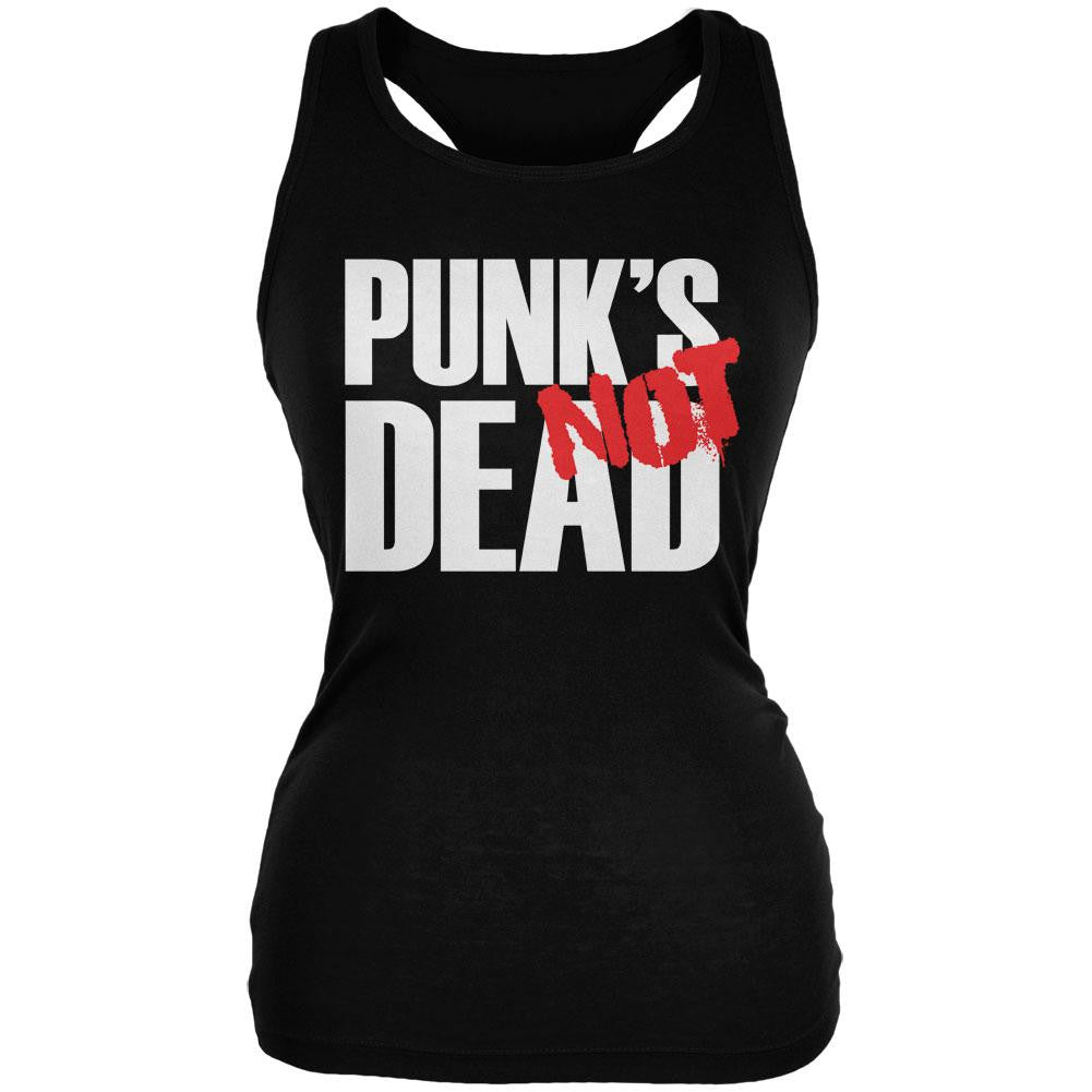 Punk's NOT Dead V3 Black Juniors Soft Tank Top