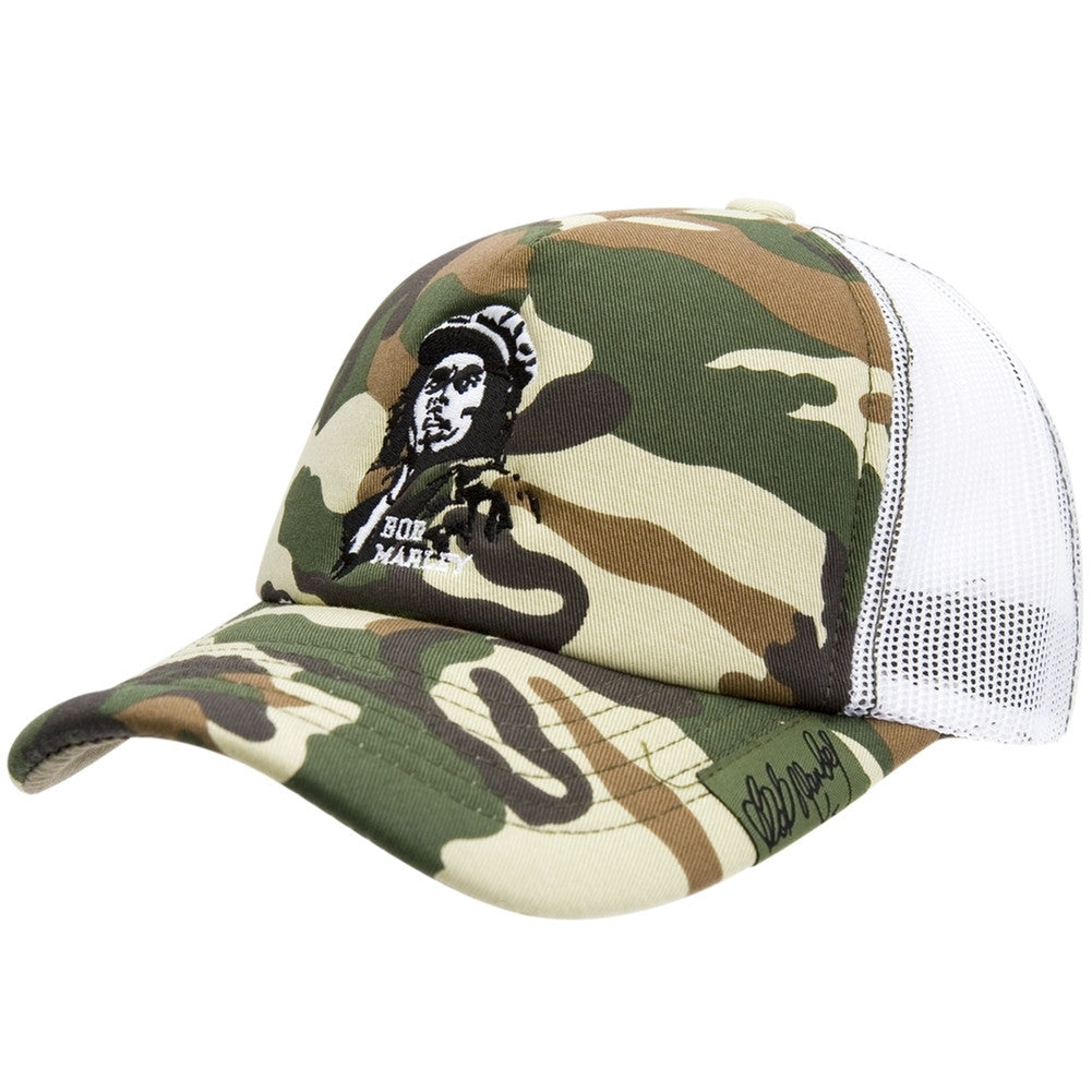 Bob Marley - Freedom Camo Trucker Cap