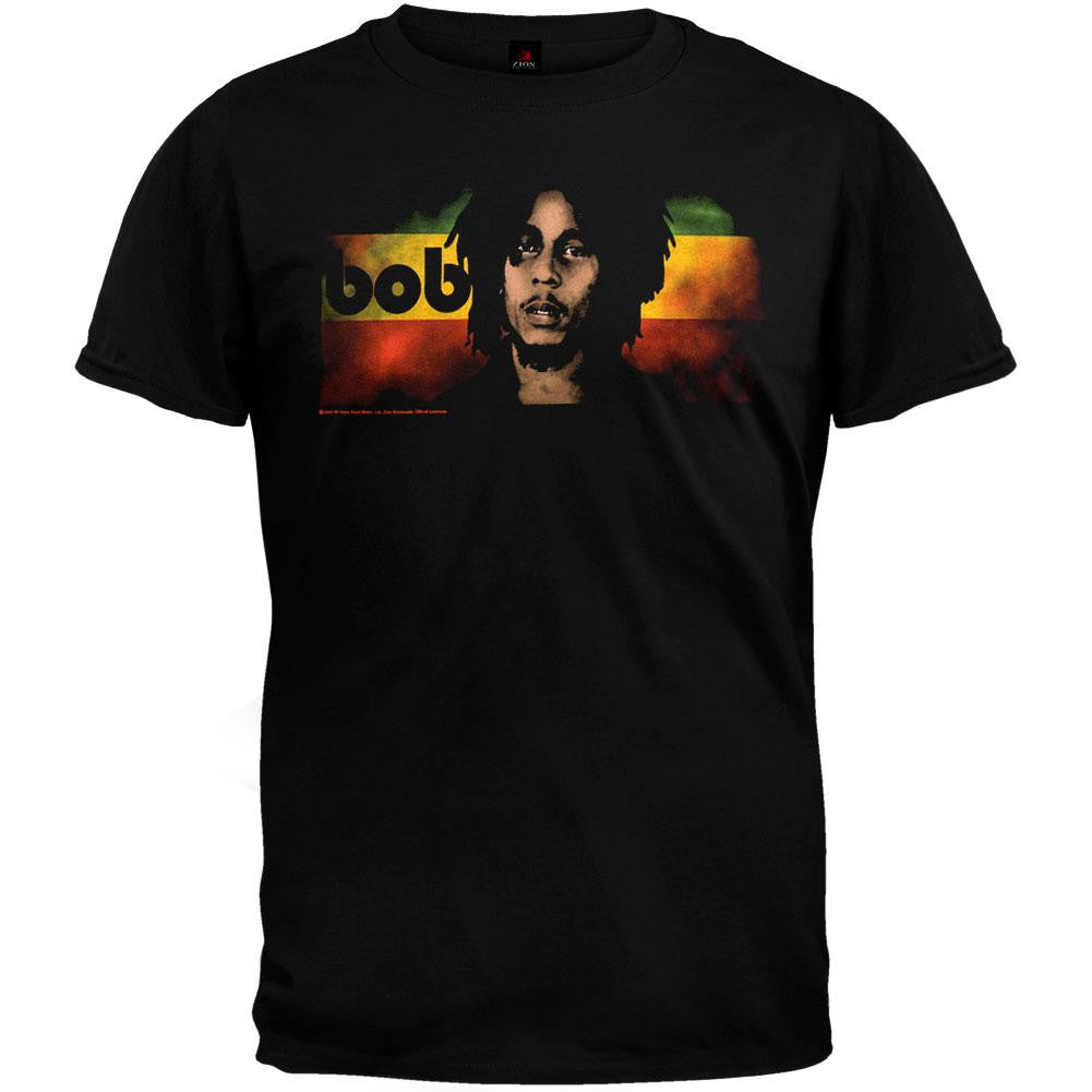 Bob Marley Straight On Mens T Shirt