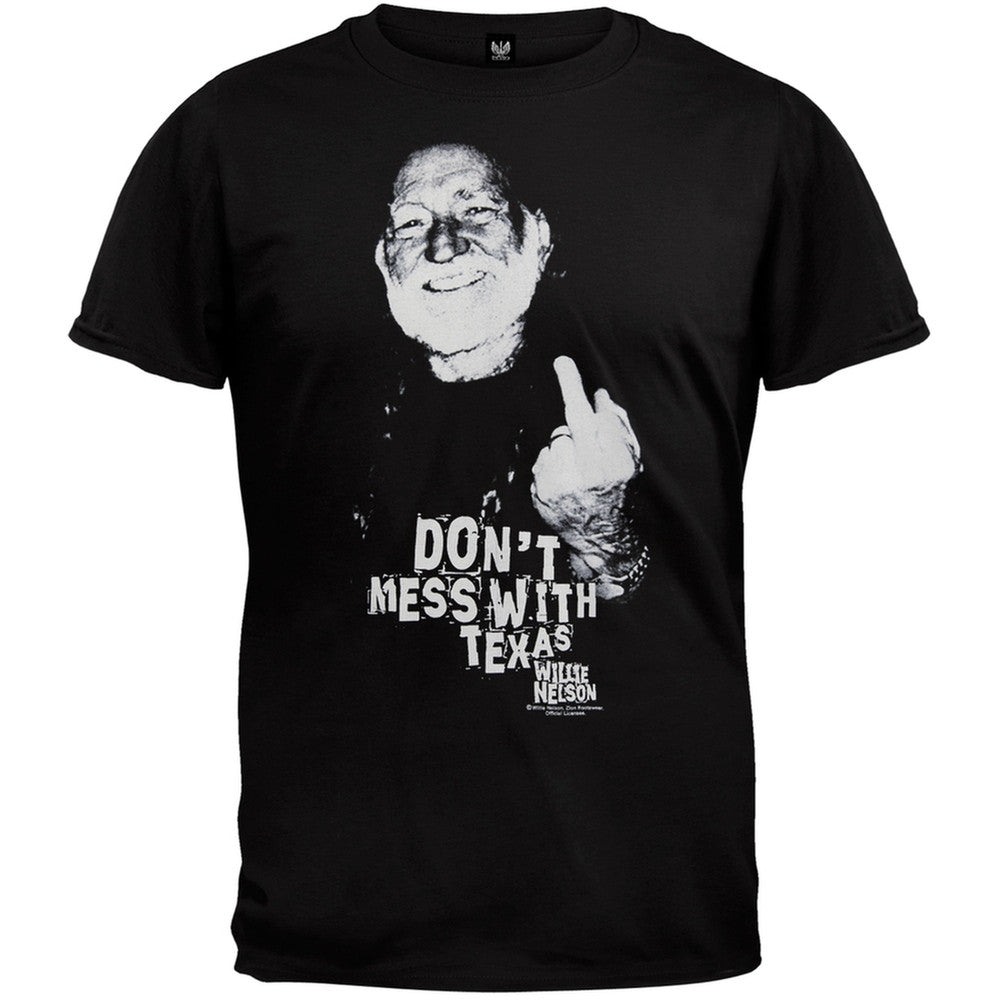 Willie Nelson - Texas Finger Mens T-Shirt