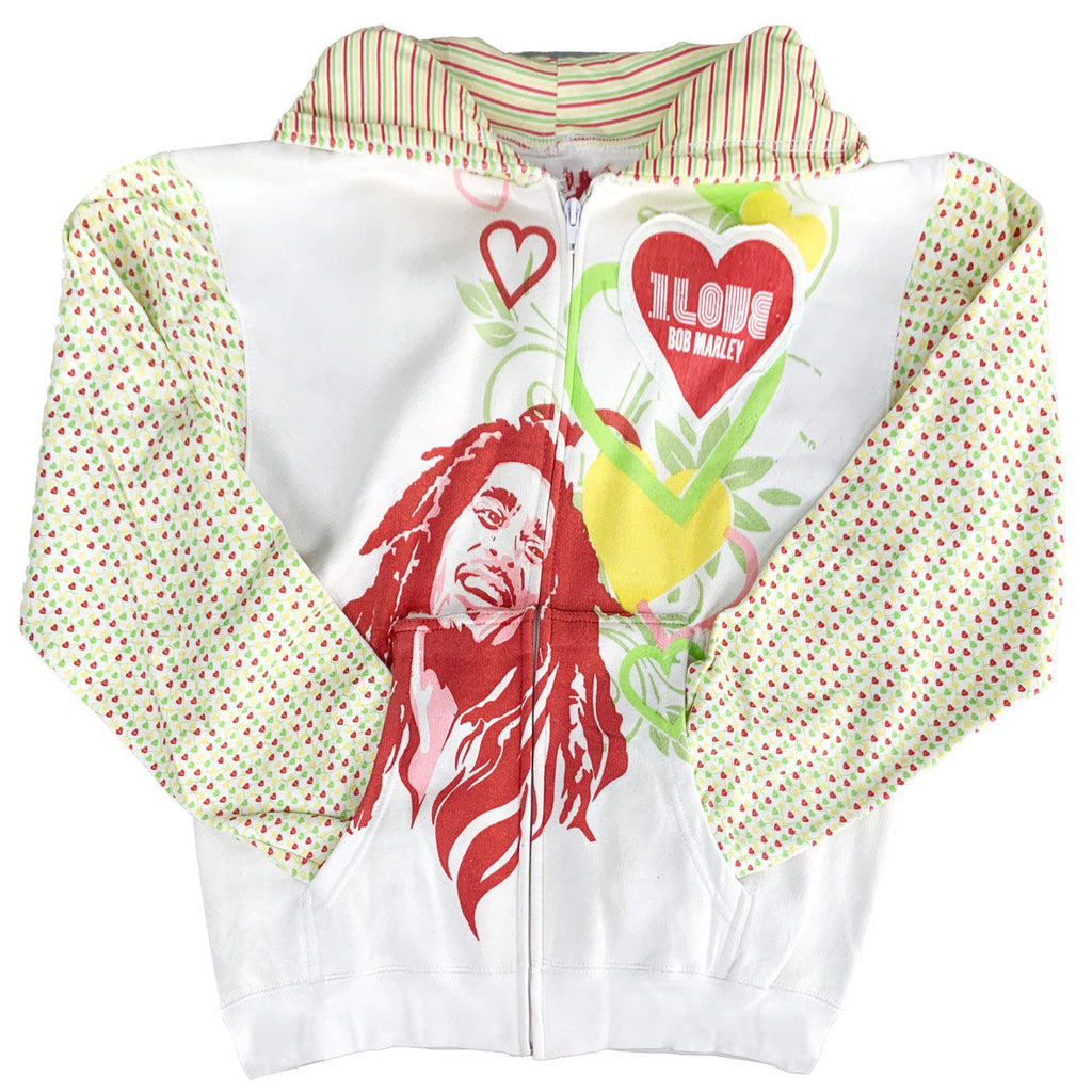 Bob Marley Love Juniors Zip Hoodie