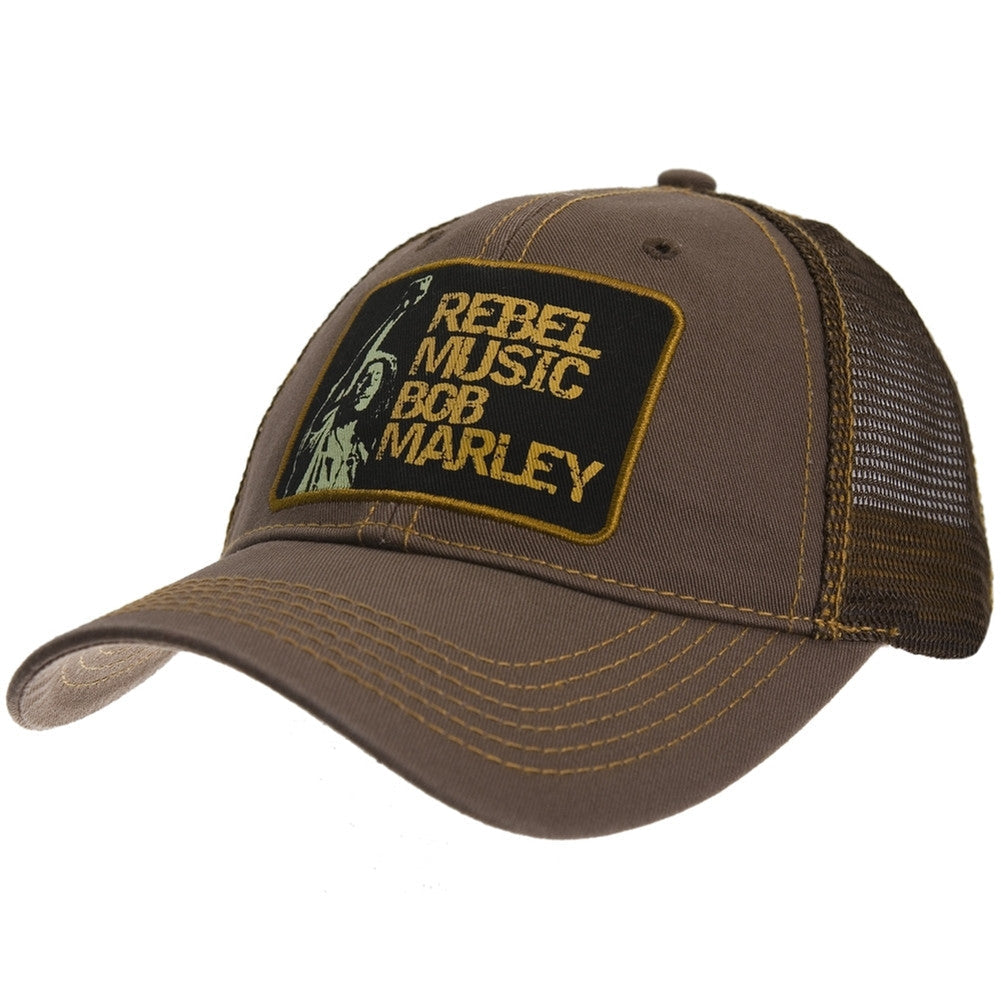 Bob Marley Rebel Music Adjustable Trucker Hat