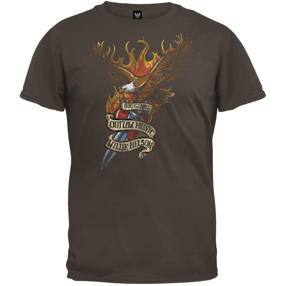 Willie Nelson - Eagle With Dagger Soft T-Shirt