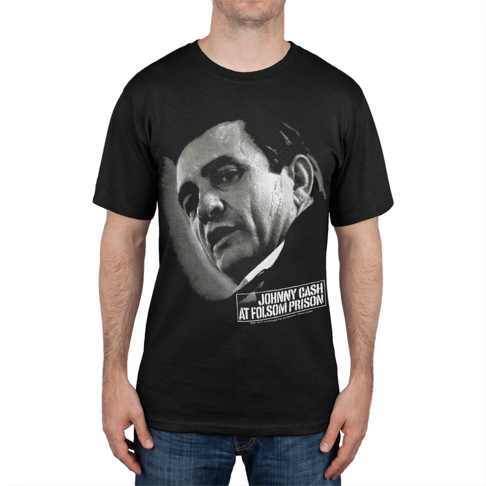 Johnny Cash Folsom Prison Black Mens T Shirt
