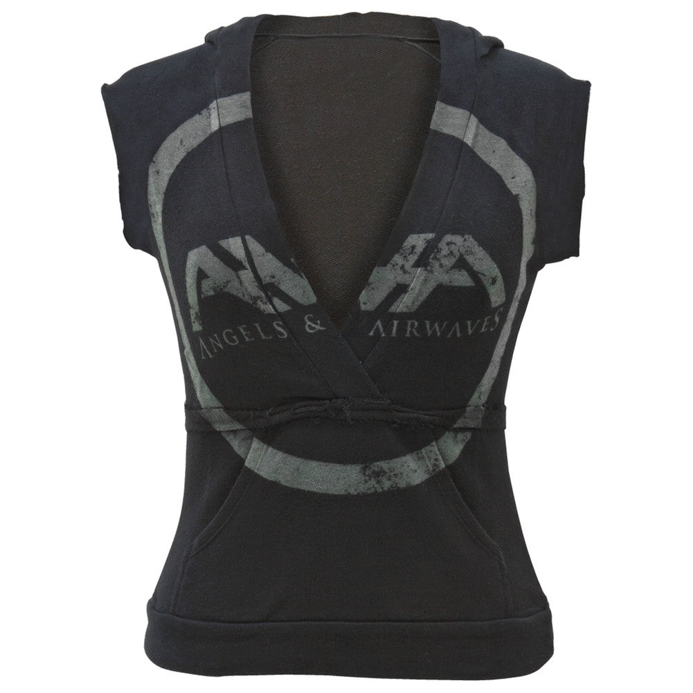 Angels & Airwaves - Distressed Logo Juniors Hoodie