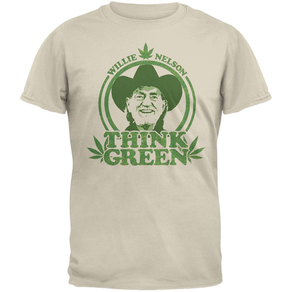 Willie Nelson - Think Green Mens T-Shirt