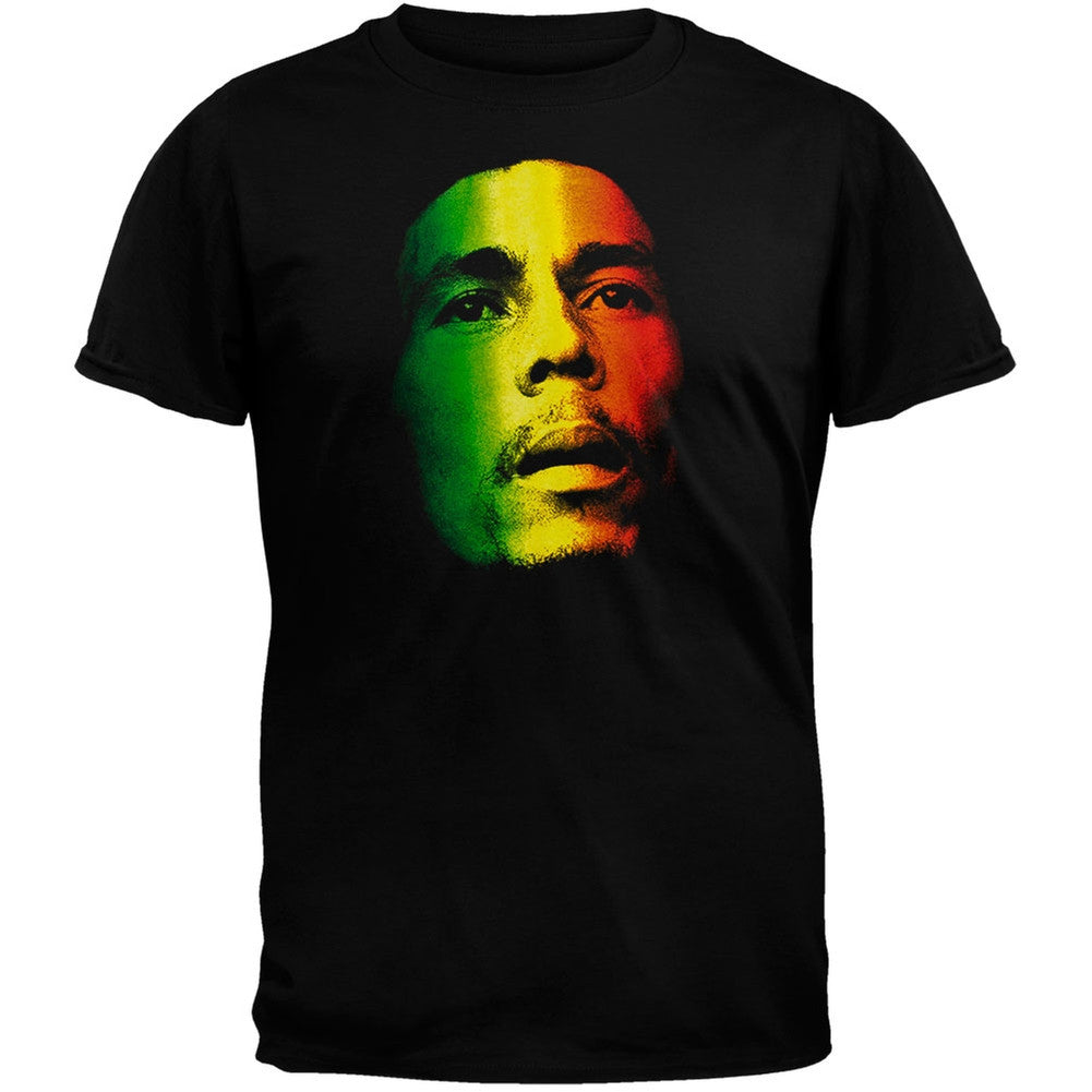 Bob Marley Tri-Color Portrait Mens T Shirt