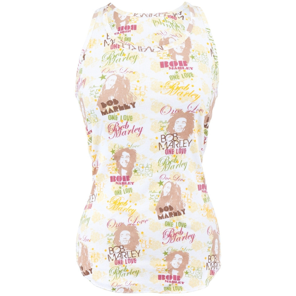 Bob Marley - One Love Racerback Juniors Tank Top