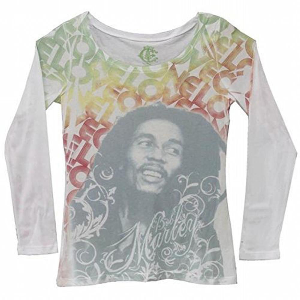 Bob Marley - One Love Juniors Long Sleeve T-Shirt