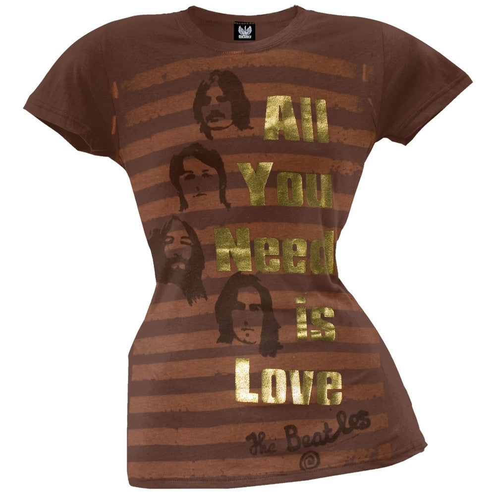 The Beatles - All You Need Is Love Foil Juniors T-Shirt