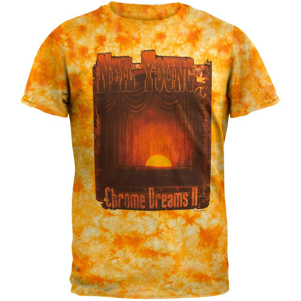 Neil Young Chrome Dreams II Tie-Dye - Adult Concert T-Shirt