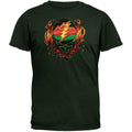 Grateful Dead - Scarlet Fire SYF Dark Green Adult T-Shirt