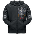Guns N' Roses Skull Cross Premium Mens Zip Hoodie