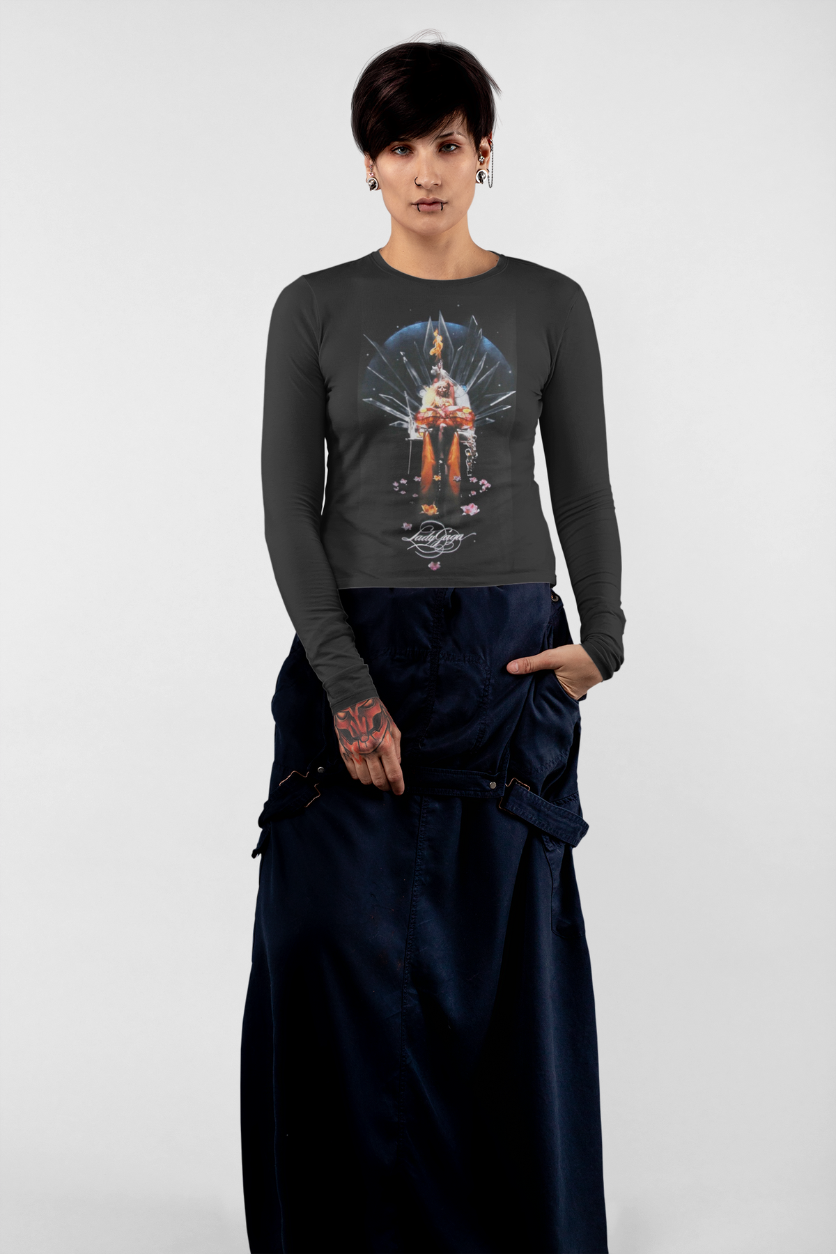 Lady Gaga - Swing Black Mens Long Sleeve T Shirt