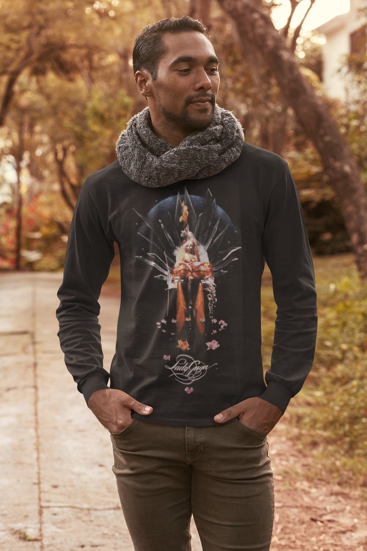 Lady Gaga - Swing Black Mens Long Sleeve T Shirt