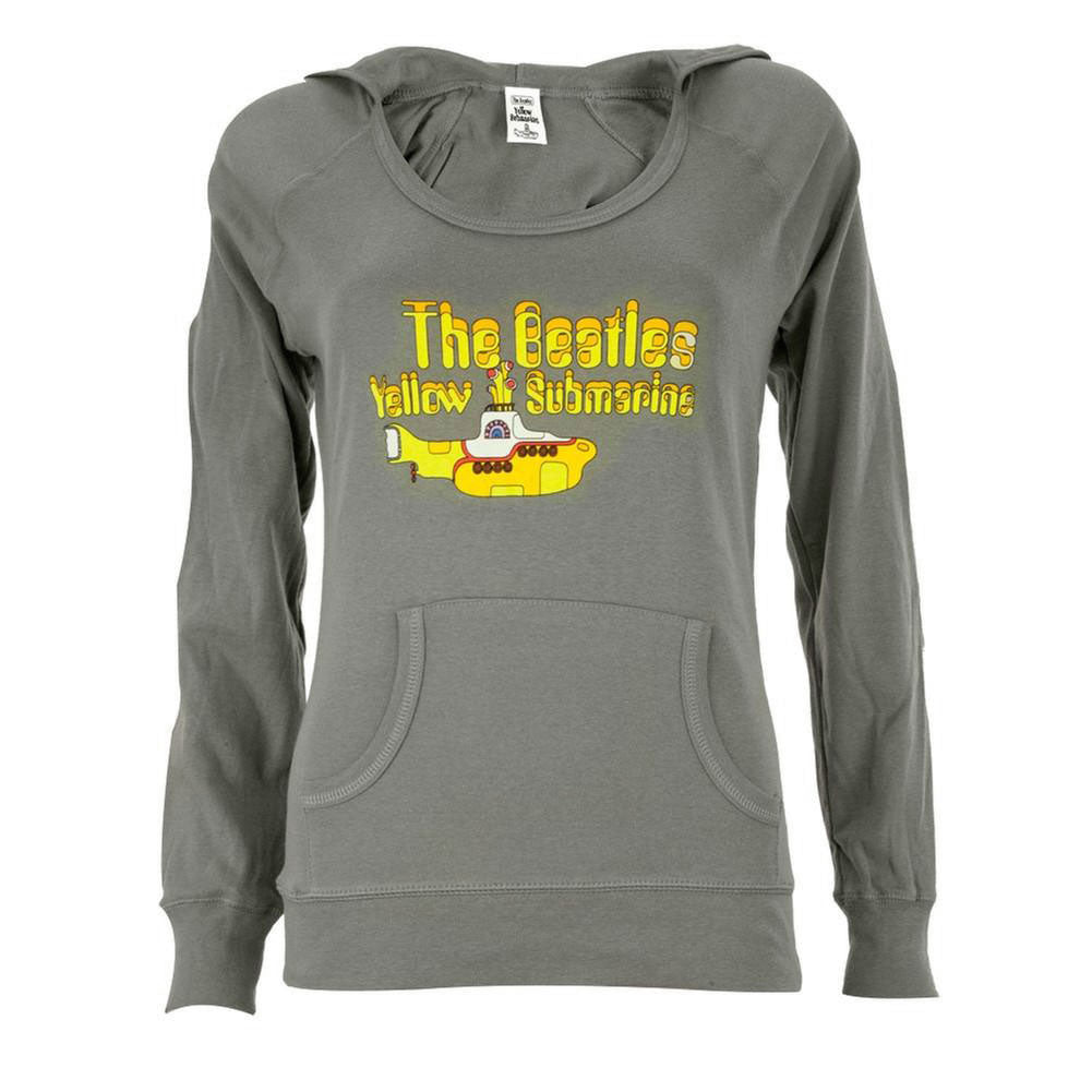 The Beatles Yellow Submarine Wide Neck Womens Juniors Jersey Hoodie