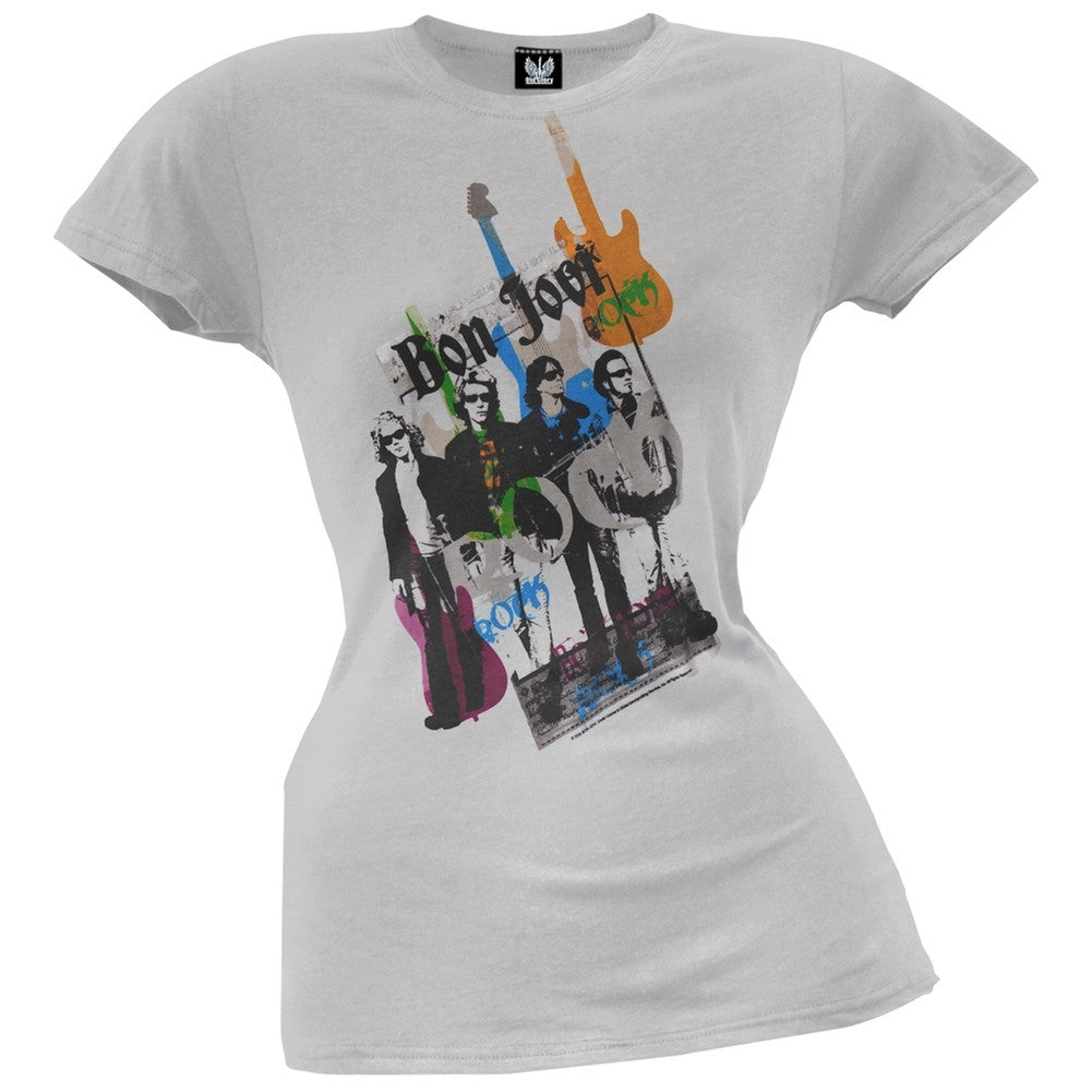 Bon Jovi - Color Rock Juniors T-Shirt