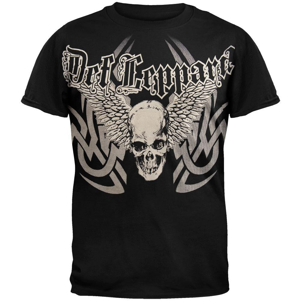 Def Leppard - Wing Skull Soft T-Shirt