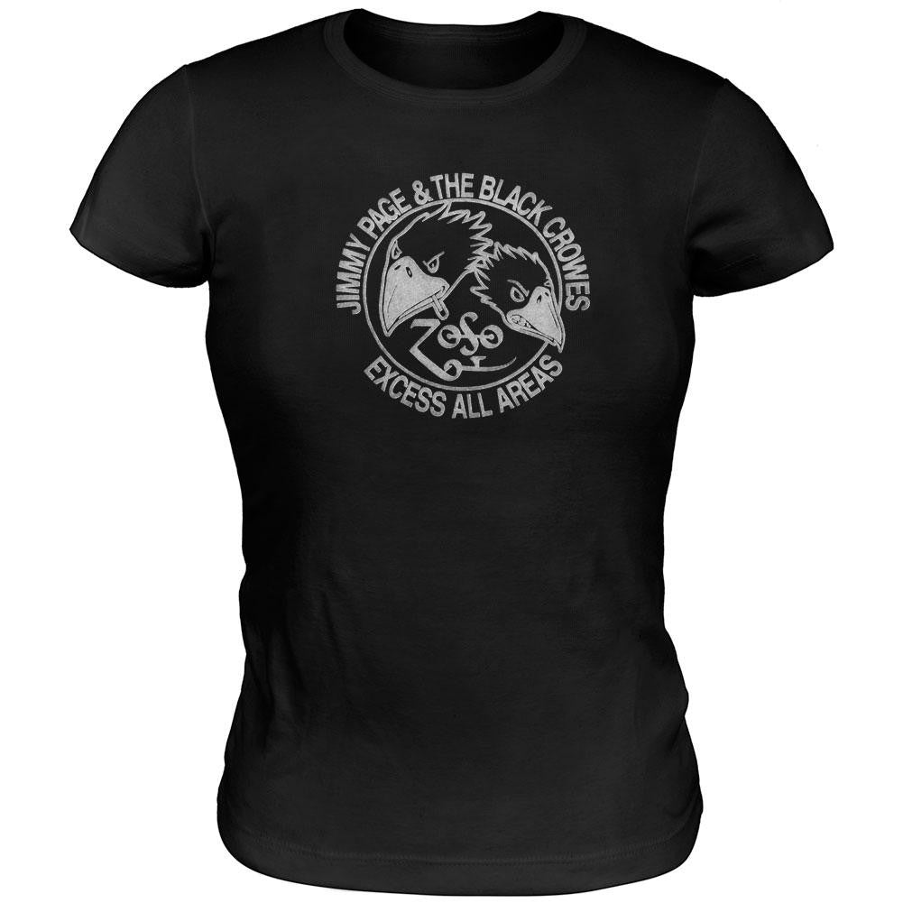 Jimmy Page And The Black Crowes - Juniors Babydoll T-Shirt