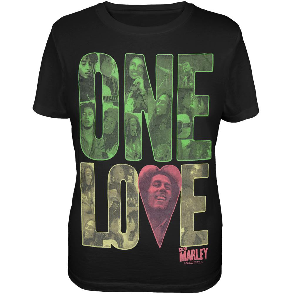Bob Marley One Love Block Ladies Plus Size T-Shirt