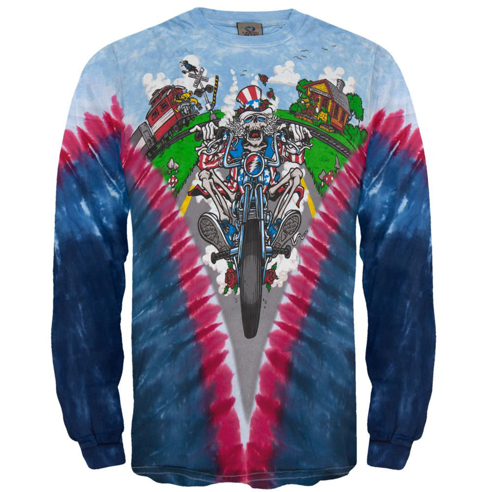 Grateful Dead Moto Sam Mens Long Sleeve Tie Dye T Shirt