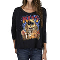 Kiss - Hot Shade Tour 1990 Juniors Dolman Long Sleeve T-Shirt