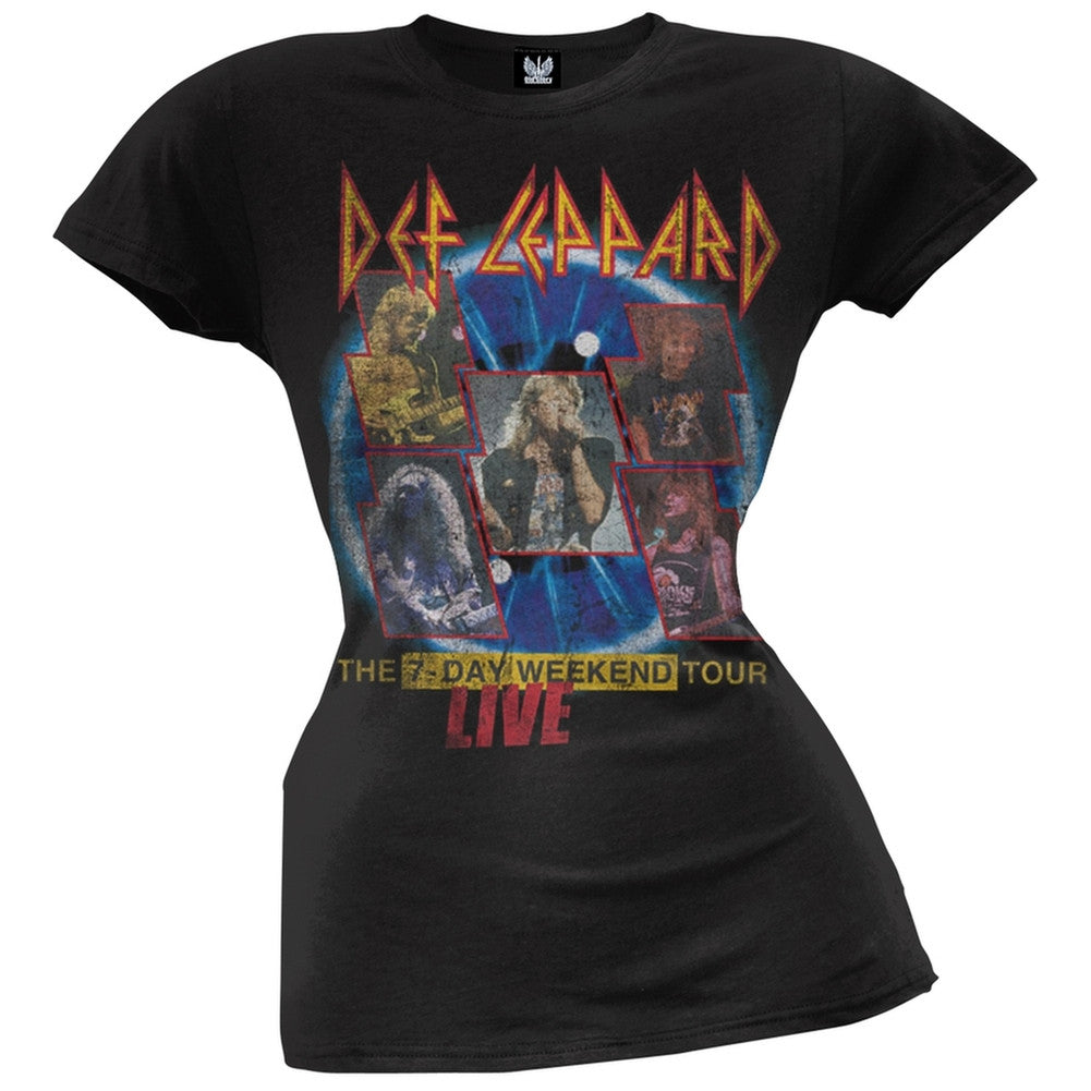 Def Leppard - Seven Day Weekend Juniors T-Shirt