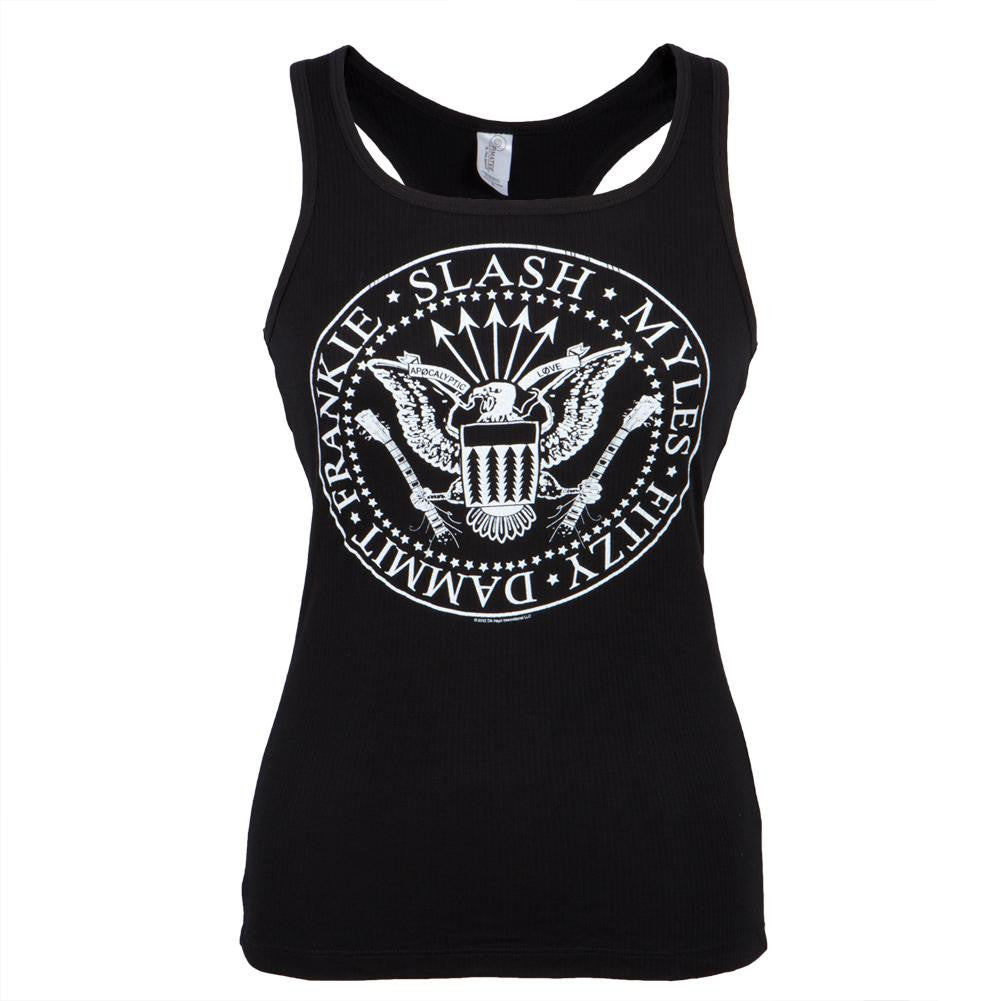 Slash - Conspirators Juniors Racerback Black Tank Top