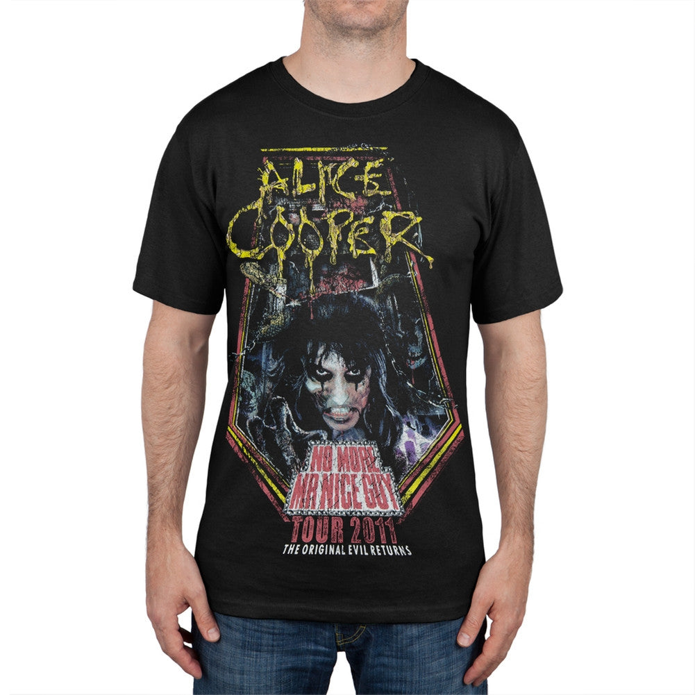 Alice Cooper - No More Mr. Nice Guy 2011 Tour Black T-Shirt